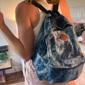 Denim Acid Wash Backpack